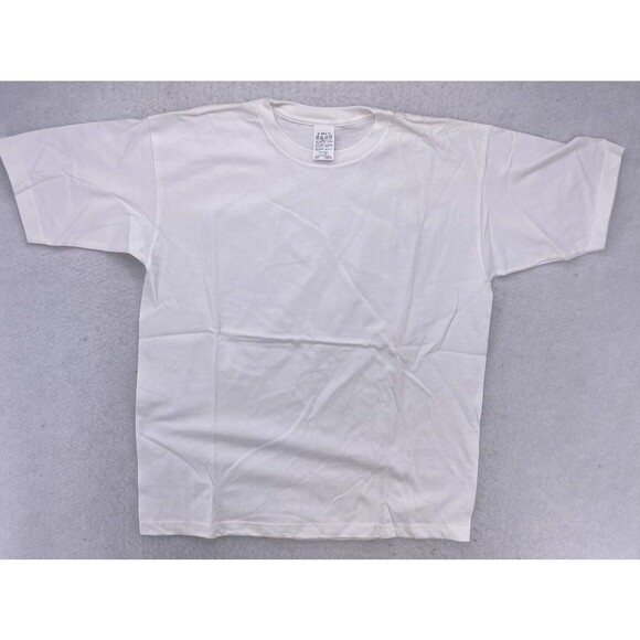 Printed T-shirt, men's size M unclear white type Vintage Second Hand